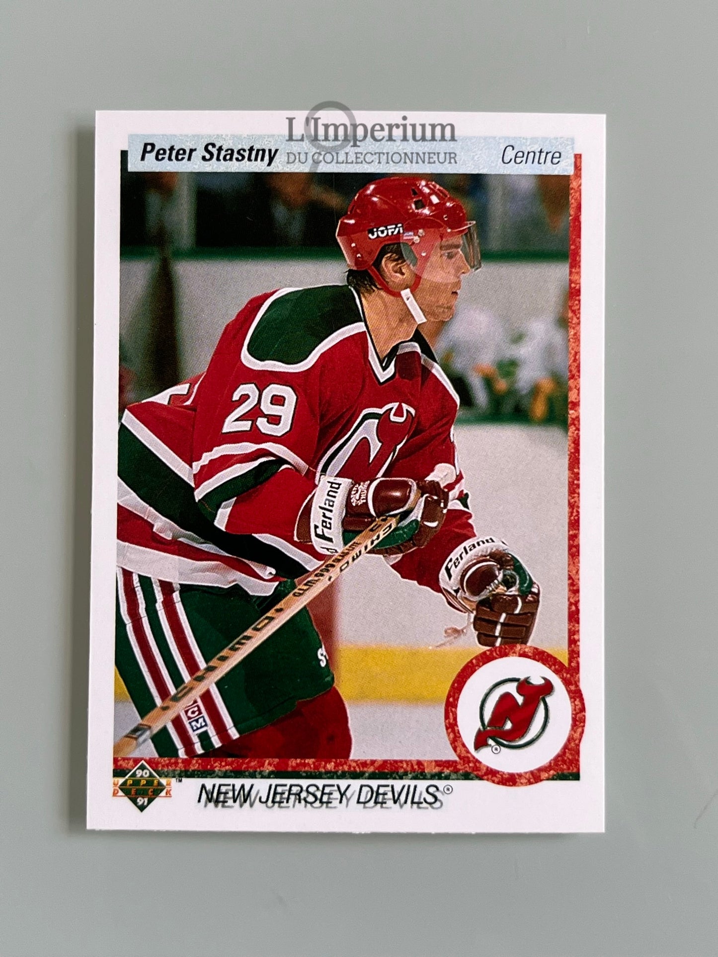 163. Peter Stastny Upper Deck 1990-91 French Hockey Card