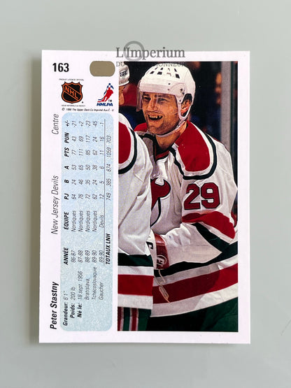 163. Peter Stastny Upper Deck 1990-91 French Hockey Card