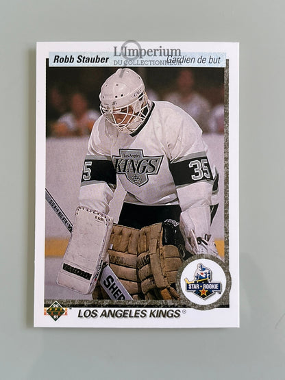 165. Robb Stauber RC Upper Deck 1990-91 French Hockey Card