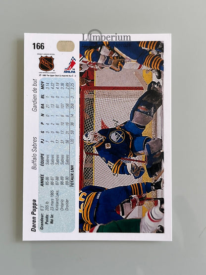 166. Darren Puppa Upper Deck 1990-91 French Hockey Card