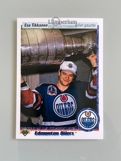 167. Esa Tikkanen Upper Deck 1990-91 French Hockey Card