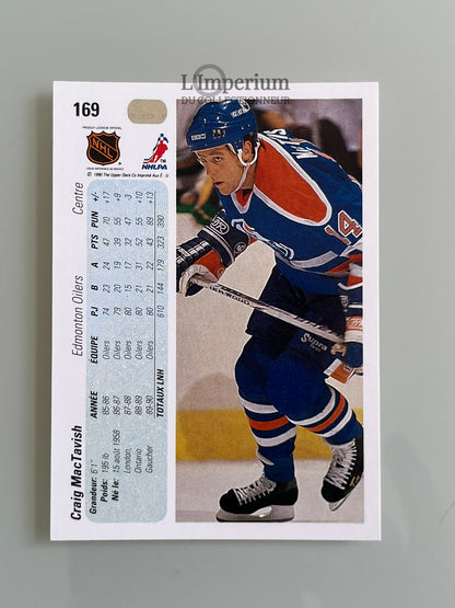 169. Graig MacTavish Upper Deck 1990-91 French Hockey Card