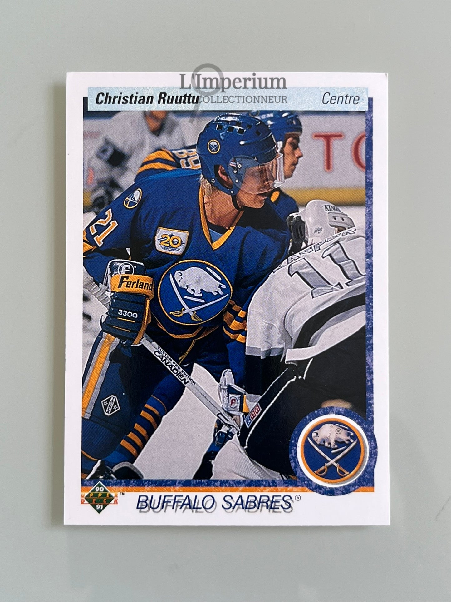 170. Christian Ruuttu Upper Deck 1990-91 French Hockey Card
