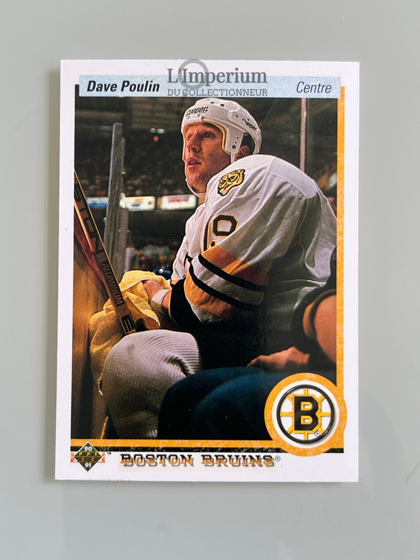 177. Dave Poulin Upper Deck 1990-91 French Hockey Card