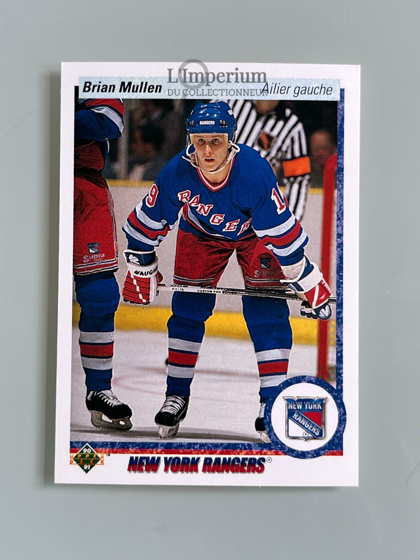 182. Brian Mullen Upper Deck 1990-91 French Hockey Card