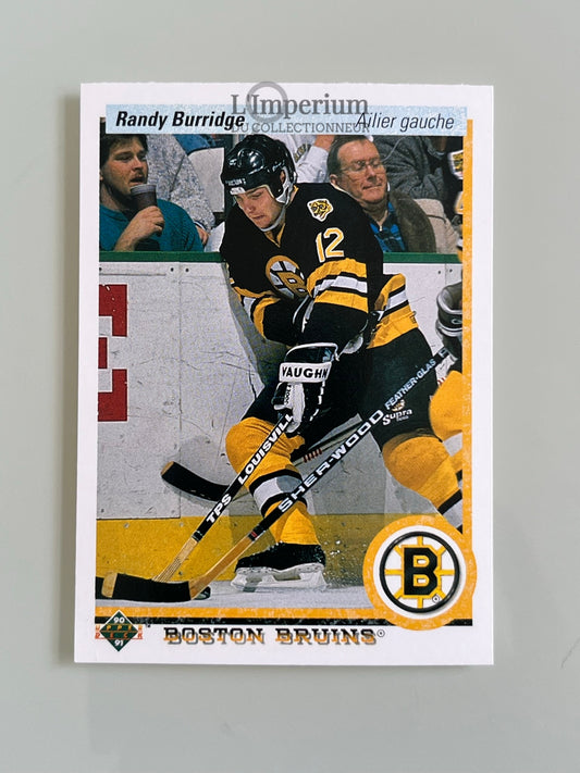 196. Randy Burridge Upper Deck 1990-91 French Hockey Card