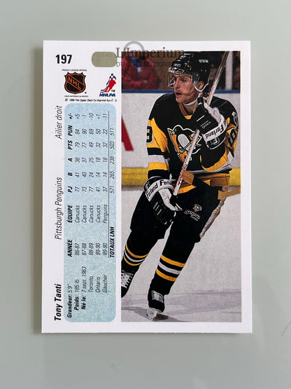 197. Tony Tanti Upper Deck 1990-91 French Hockey Card