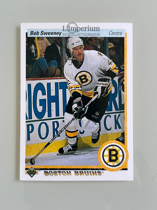 198. Bob Sweeney Upper Deck 1990-91 French Hockey Card