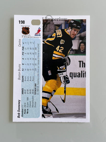 198. Bob Sweeney Upper Deck 1990-91 French Hockey Card