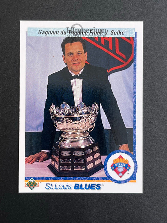 208. Rick Meagher (Selke) Upper Deck 1990-91 French Hockey Card