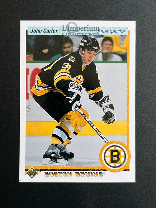 211. John Carter RC Upper Deck 1990-91 French Hockey Card