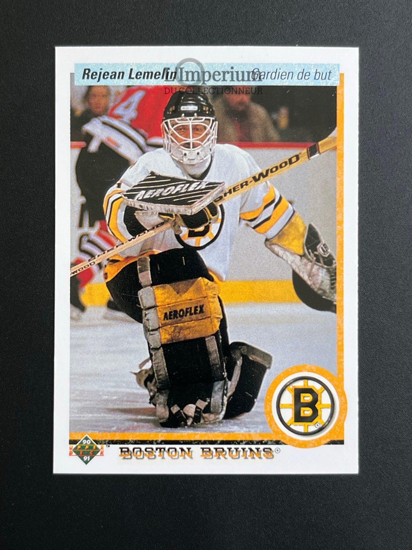 215. Rejean Lemelin Upper Deck 1990-91 French Hockey Card