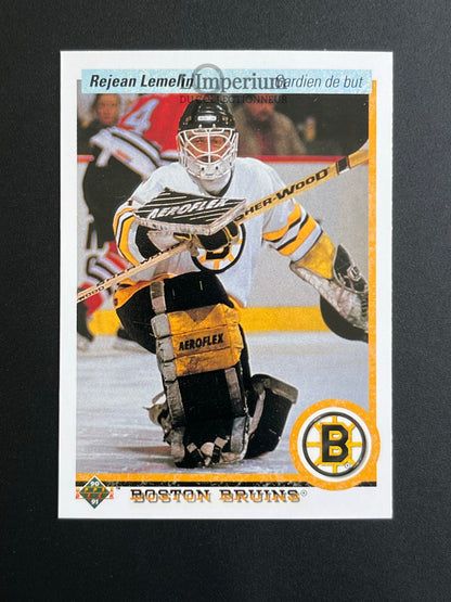215. Rejean Lemelin Upper Deck 1990-91 French Hockey Card