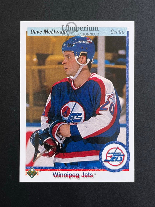 216. Dave McLIwain Upper Deck 1990-91 French Hockey Card