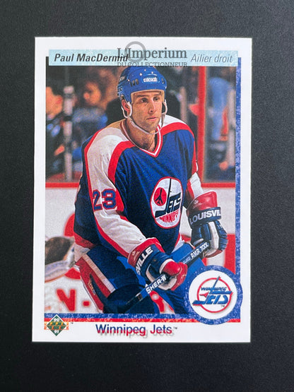 218. Paul MacDermid Upper Deck 1990-91 French Hockey Card