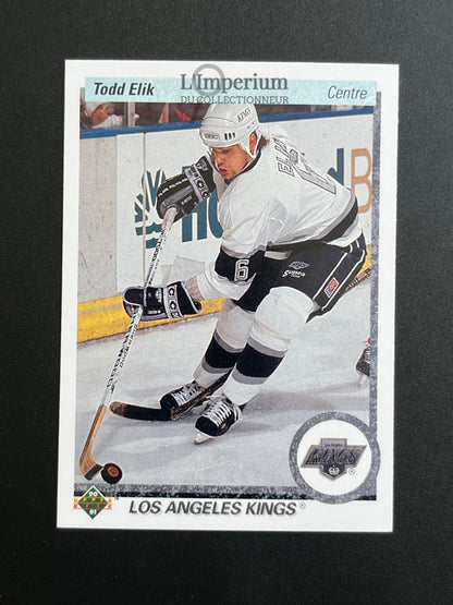 233. Todd Elik RC Upper Deck 1990-91 French Hockey Card