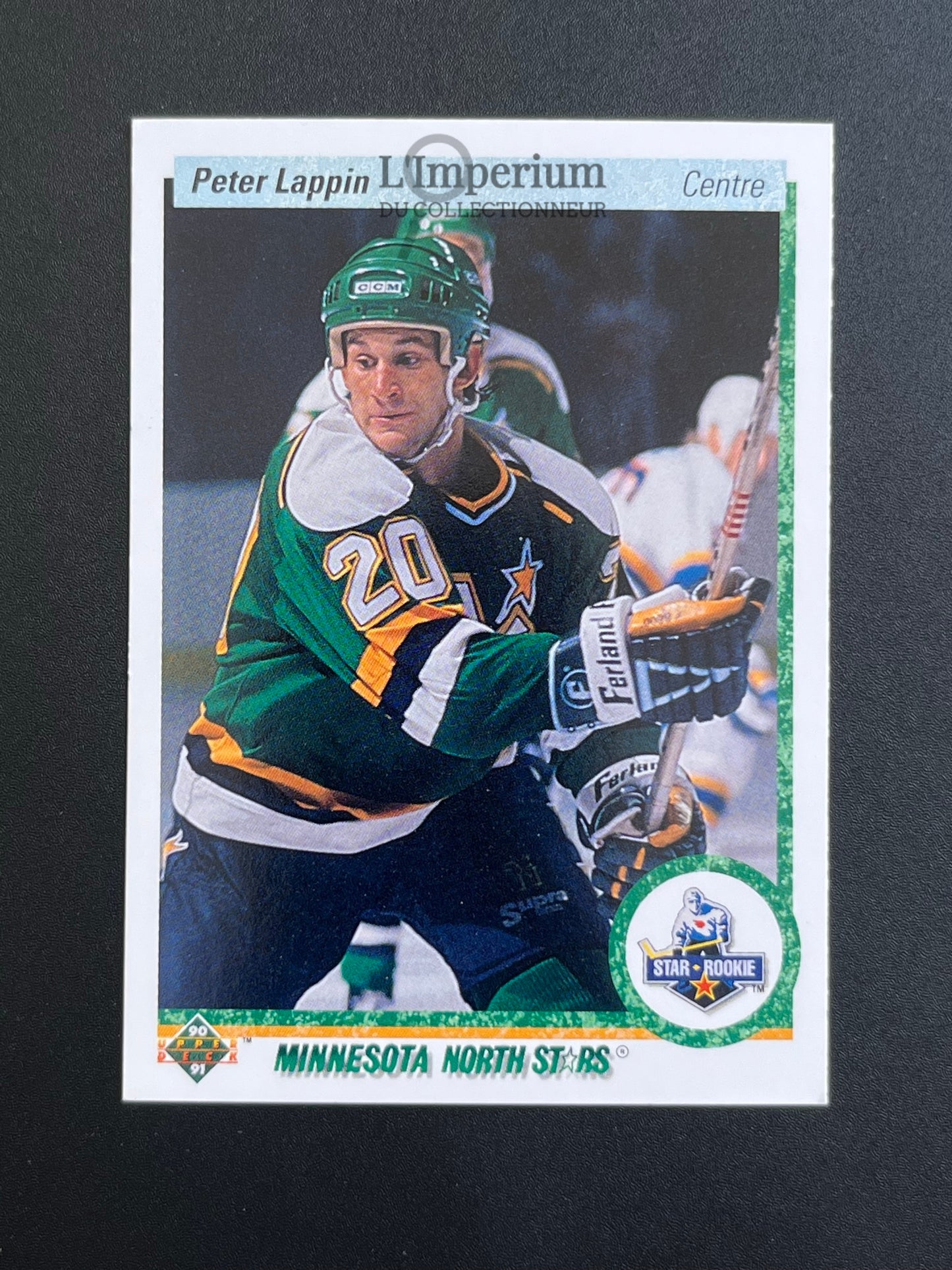 235. Peter Lappin RC Upper Deck 1990-91 French Hockey Card