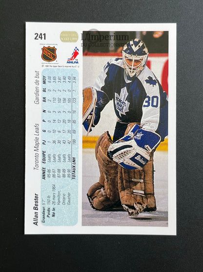 241. Allan Bester Upper Deck 1990-91 French Hockey Card
