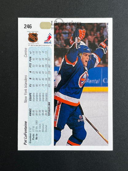 246. Pat Lafontaine Upper Deck 1990-91 French Hockey Card