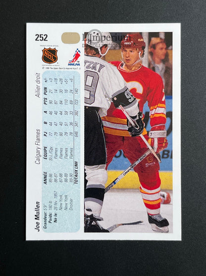 252. Joe Mullen Upper Deck 1990-91 French Hockey Card