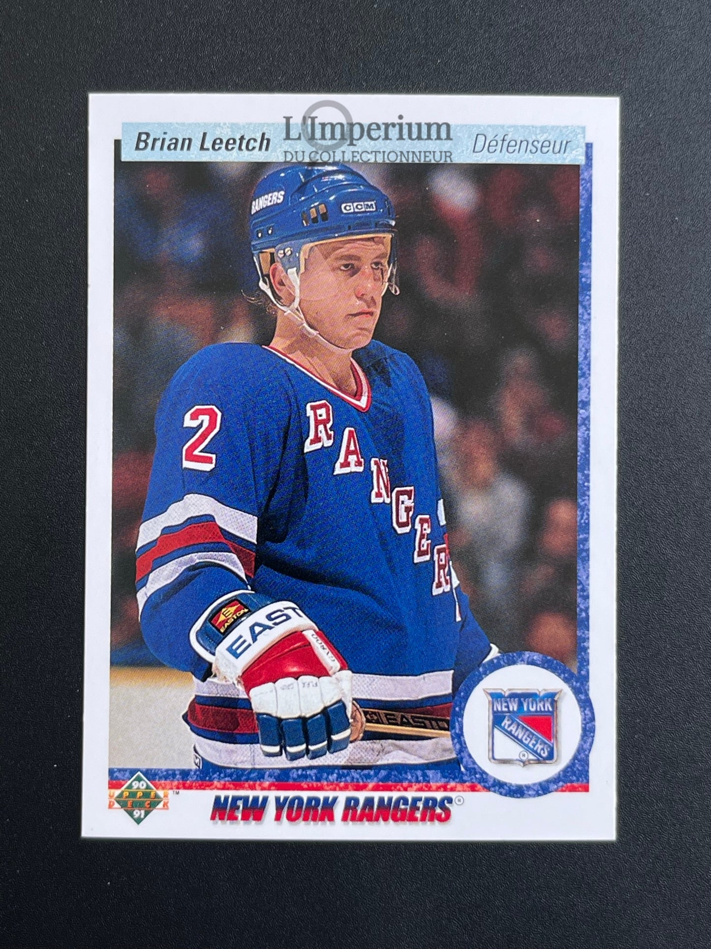 253. Brian Leetch Upper Deck 1990-91 French Hockey Card
