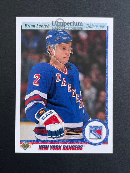 253. Brian Leetch Upper Deck 1990-91 French Hockey Card