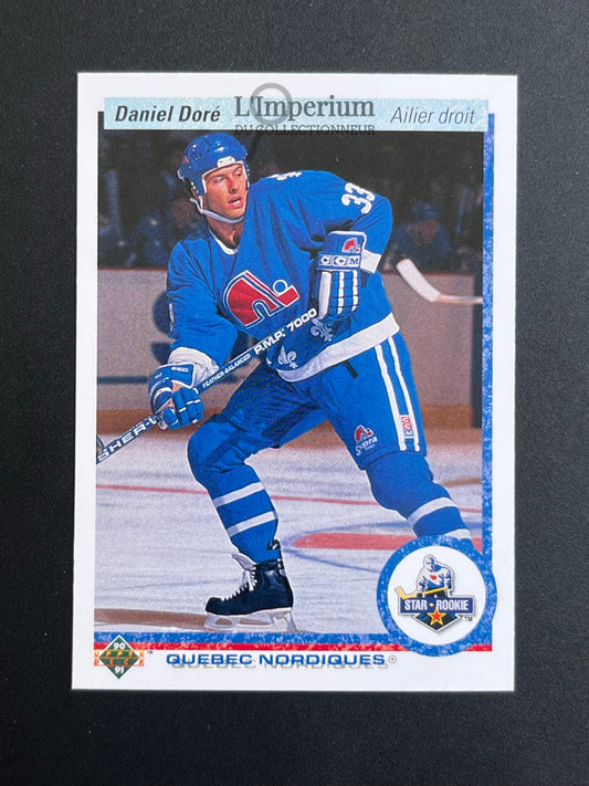 255. Daniel Dore RC Upper Deck 1990-91 French Hockey Card