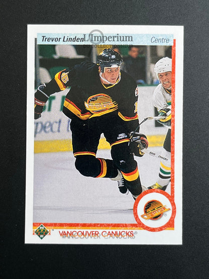 256. Trevor Linden Deck 1990-91 French Hockey Card