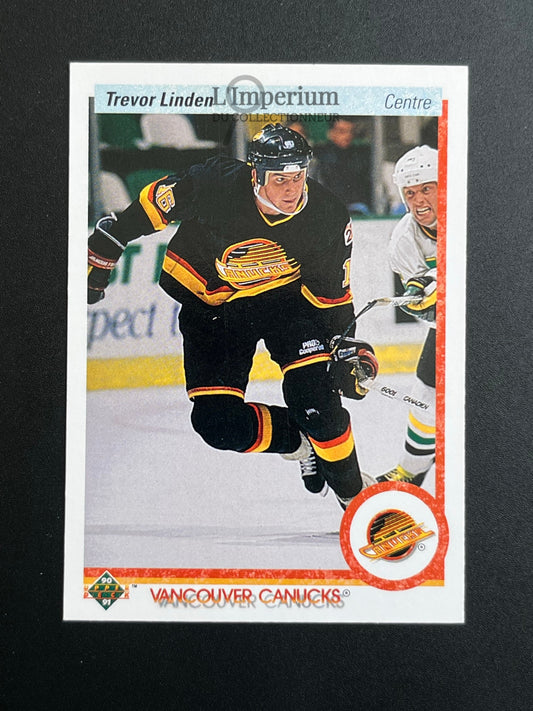 256. Trevor Linden Deck 1990-91 French Hockey Card