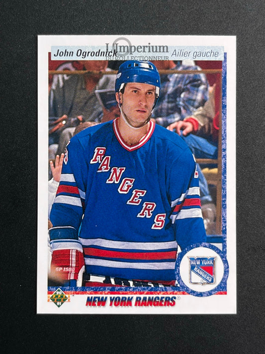 258. John Ogrodnick Upper Deck 1990-91 French Hockey Card