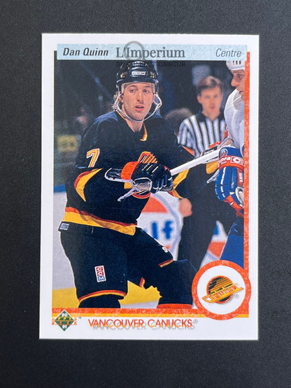 260. Dan Quinn Upper Deck 1990-91 French Hockey Card