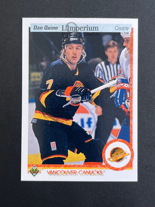 260. Dan Quinn Upper Deck 1990-91 French Hockey Card