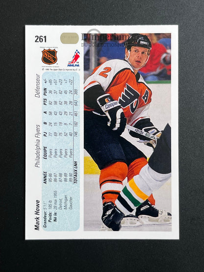 261. Mark Howe Upper Deck 1990-91 French Hockey Card