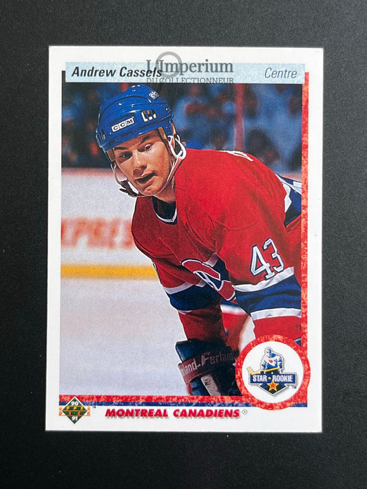 265. Andrew Cassels RC Upper Deck 1990-91 French Hockey Card
