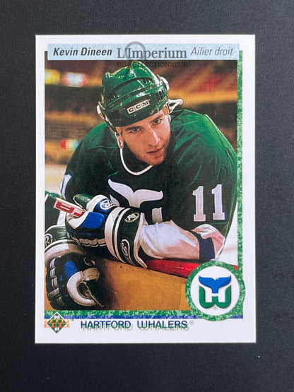 266. Kevin Dinnen Upper Deck 1990-91 French Hockey Card