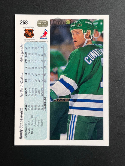 268. Randy Cunneyworth Upper Deck 1990-91 French Hockey Card