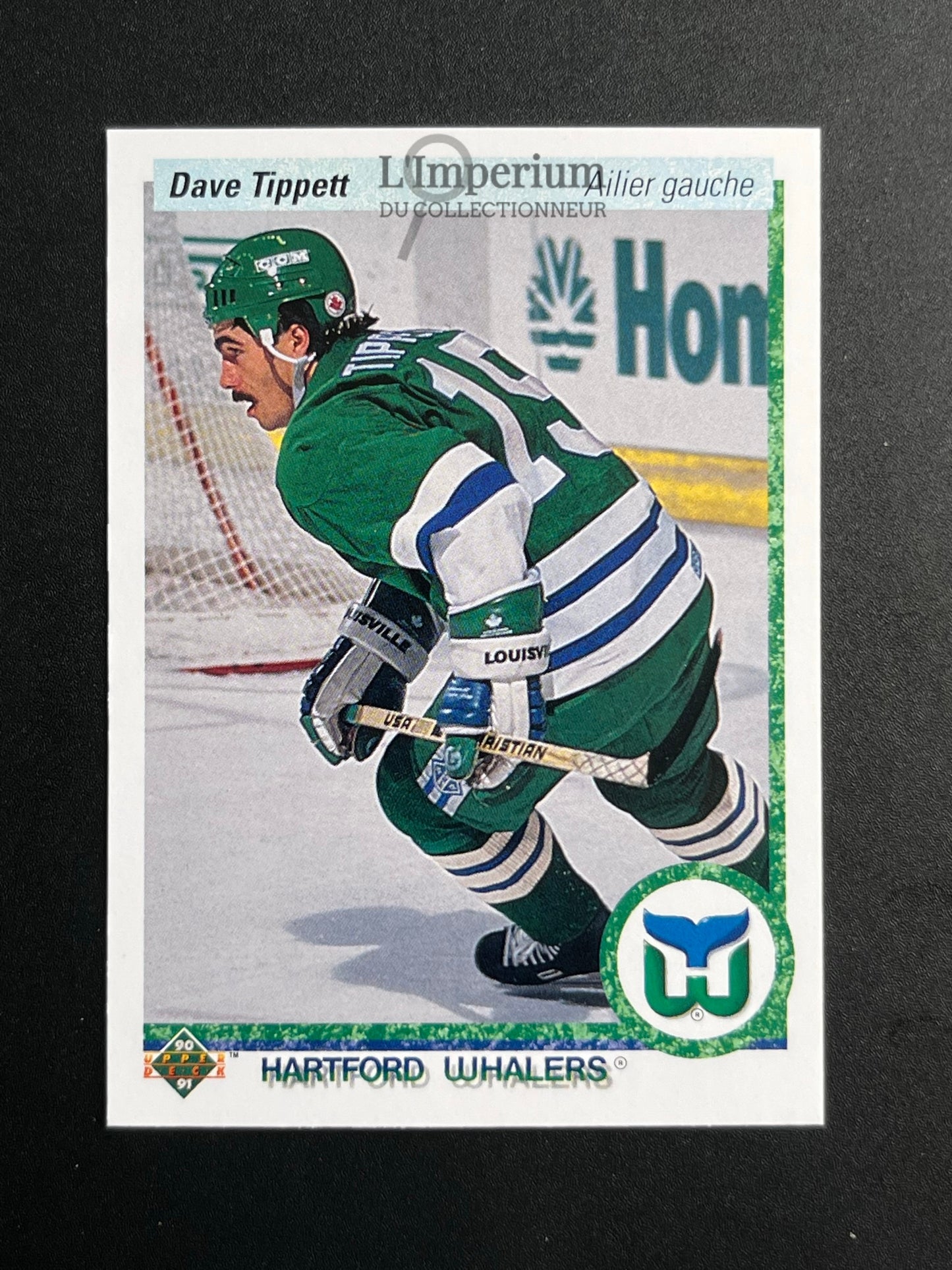 270. Dave Tippett Upper Deck 1990-91 French Hockey Card
