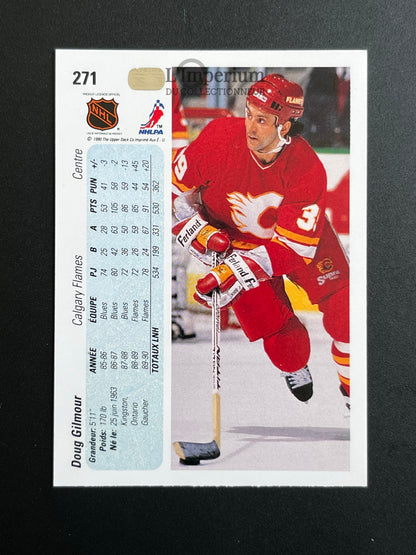 271. Doug Gilmour Upper Deck 1990-91 French Hockey Card