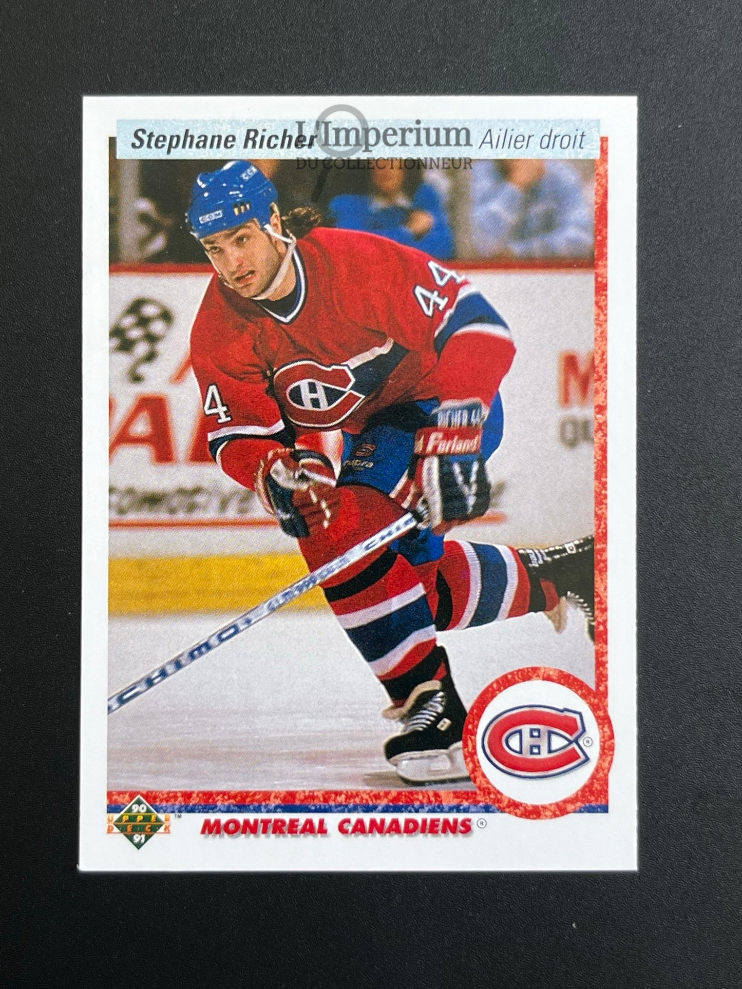 276. Stephane Richer Upper Deck 1990-91 French Hockey Card
