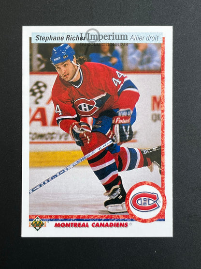 276. Stephane Richer Upper Deck 1990-91 French Hockey Card