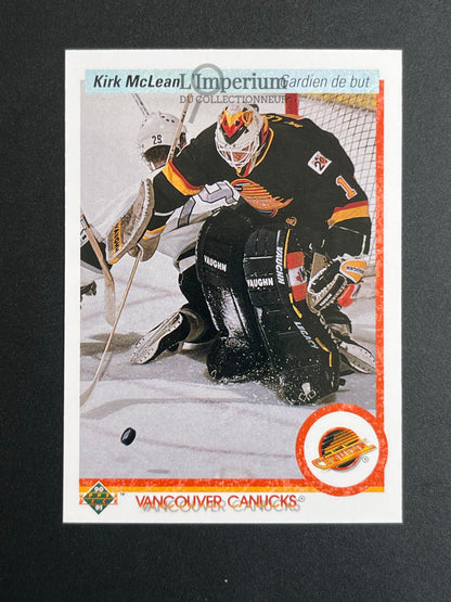 278. Kirk McLean Upper Deck 1990-91 French Hockey Card