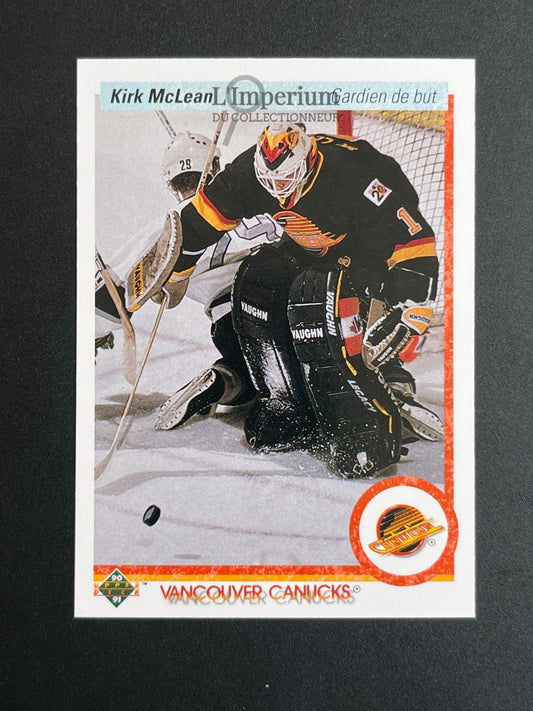 278. Kirk McLean Upper Deck 1990-91 French Hockey Card