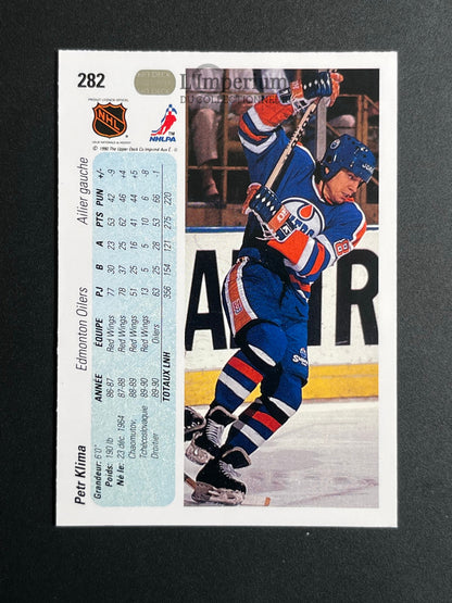 282. Petr Klima Upper Deck 1990-91 French Hockey Card