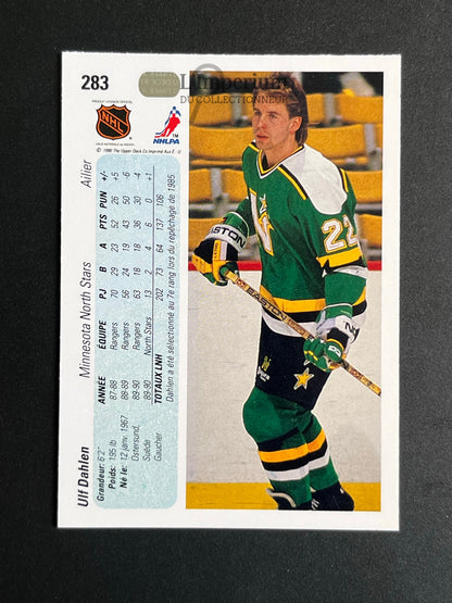283. Ulf Dahlen Upper Deck 1990-91 French Hockey Card