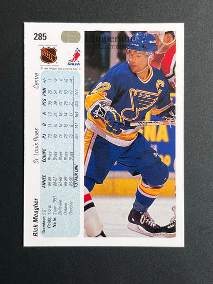 285. Rick Meagher Upper Deck 1990-91 French Hockey Card