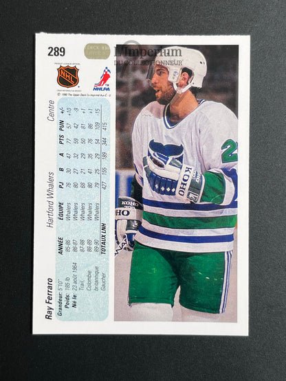 289. Ray Ferrero Upper Deck 1990-91 French Hockey Card
