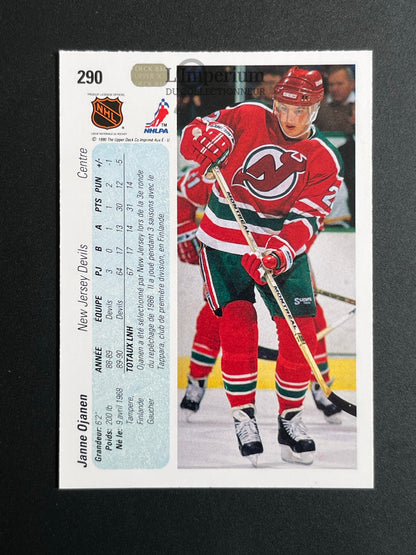 290. Janne Ojanen RC Upper Deck 1990-91 French Hockey Card