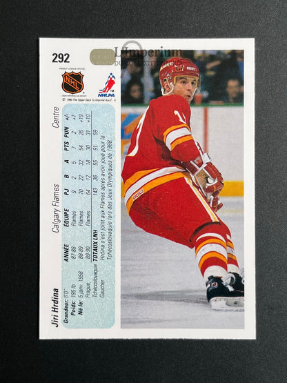 292. Jiri Hrdina RC Upper Deck 1990-91 French Hockey Card