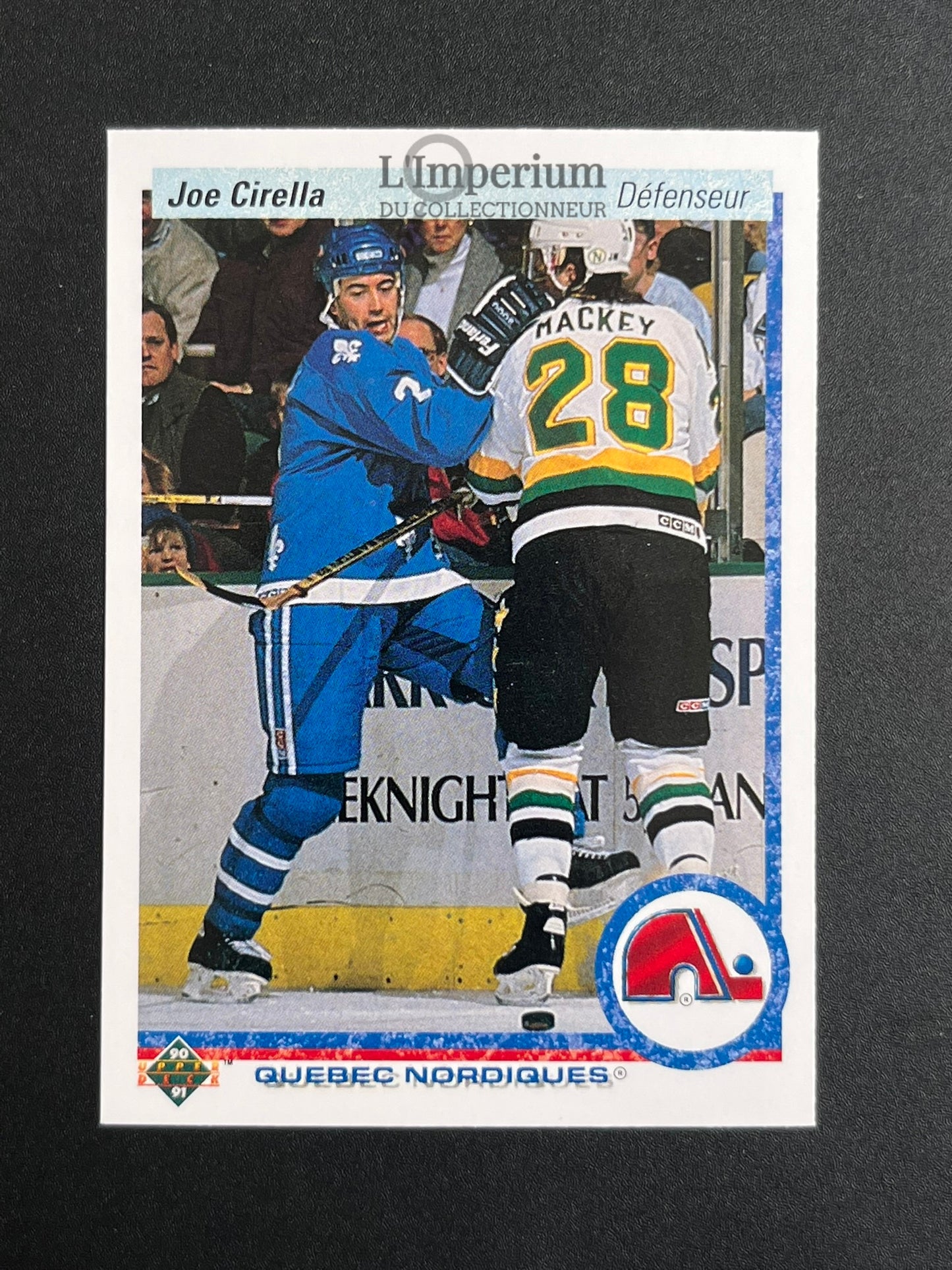 293. Joe Cirella Upper Deck 1990-91 French Hockey Card