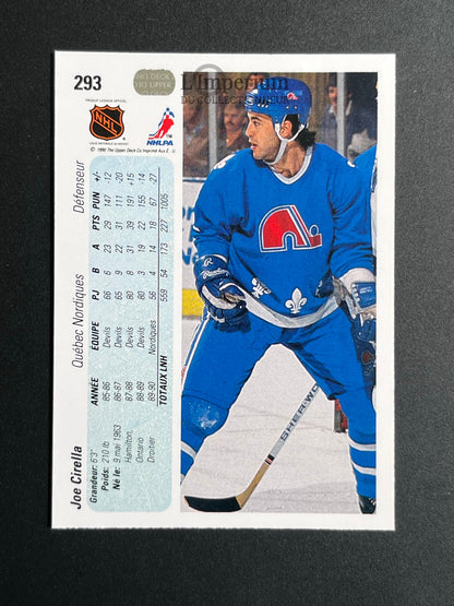 293. Joe Cirella Upper Deck 1990-91 French Hockey Card